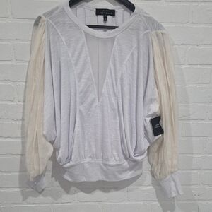 Robert Rodriguez Slub And Silk Blouse